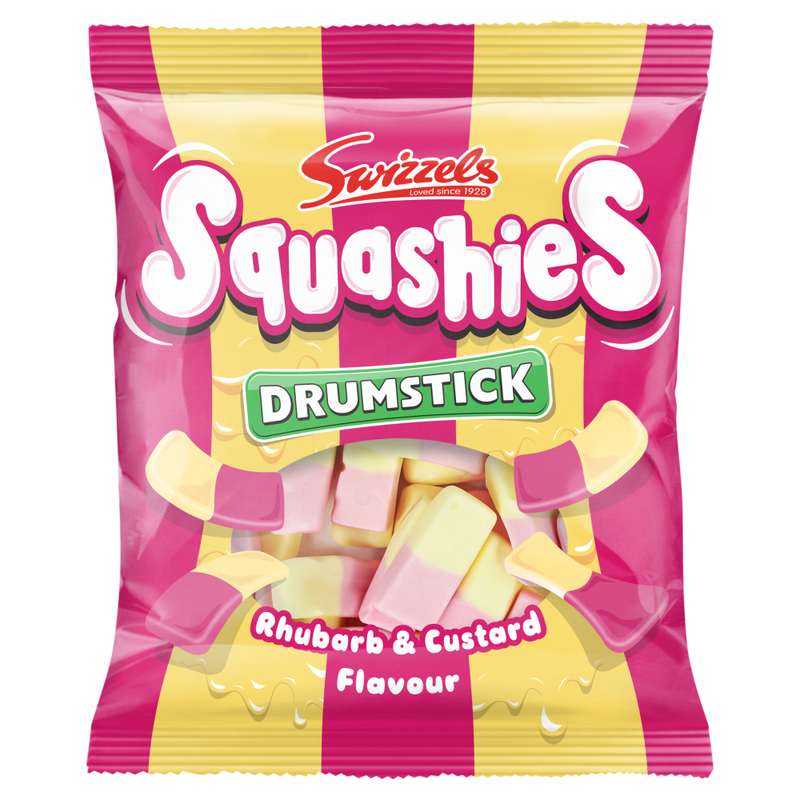 Drumstick Squashies Rhubarb & Custard Flavour 140g