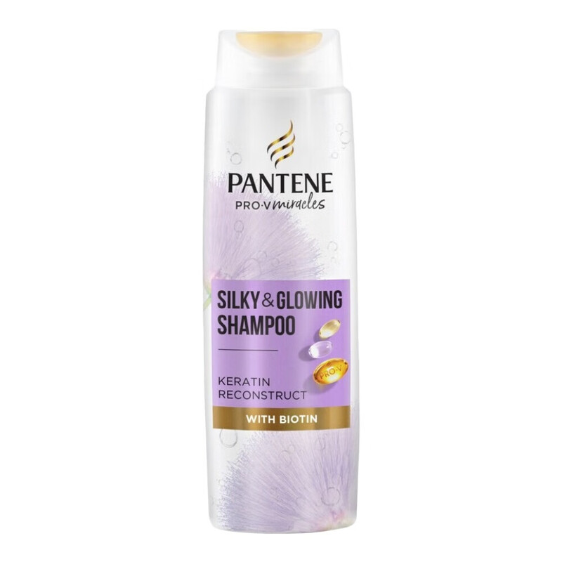 Silky & Glowing Shampoo with Biotin & Keratin Reconstruct for Dry Hair 400ml