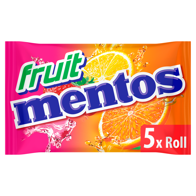 Fruit Chewy Dragees Rolls 5 x 38g