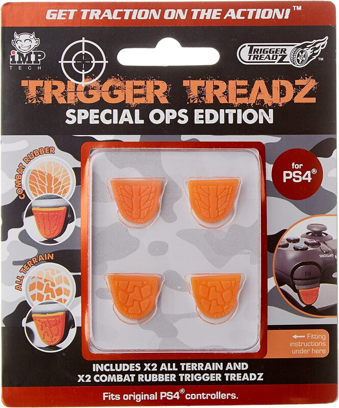 iMP - Trigger Treadz - Special Ops Edition - Trigger Grips (4pcs) - Orange (PS4)