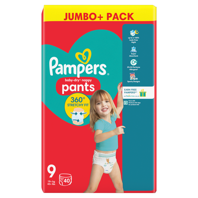Baby-Dry Nappy Pants Size 9 40 Pack Jumbo+ Pack