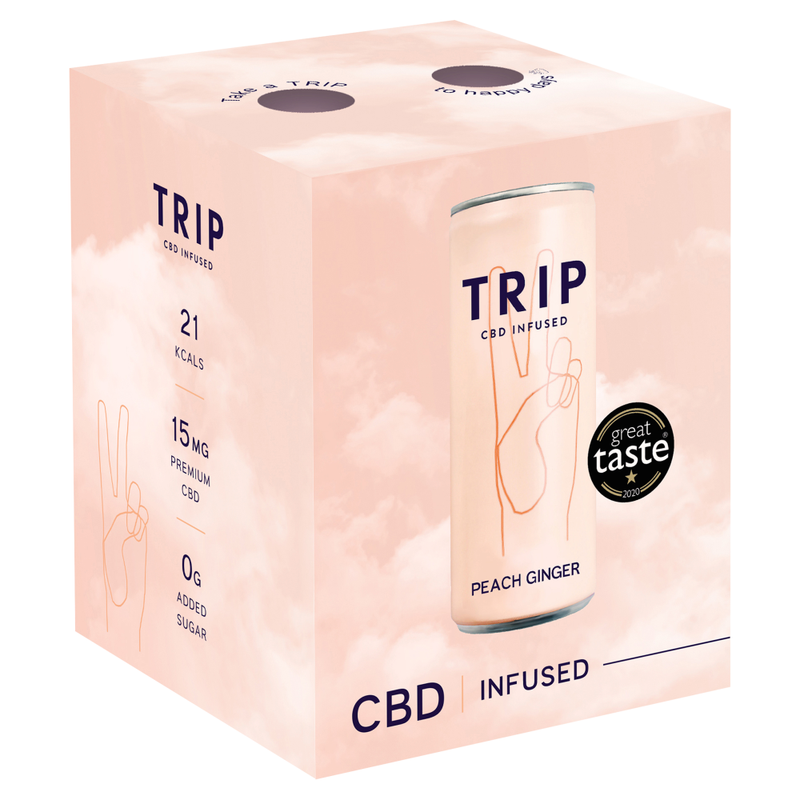 Cbd Peach & ginger 4 X 250ml