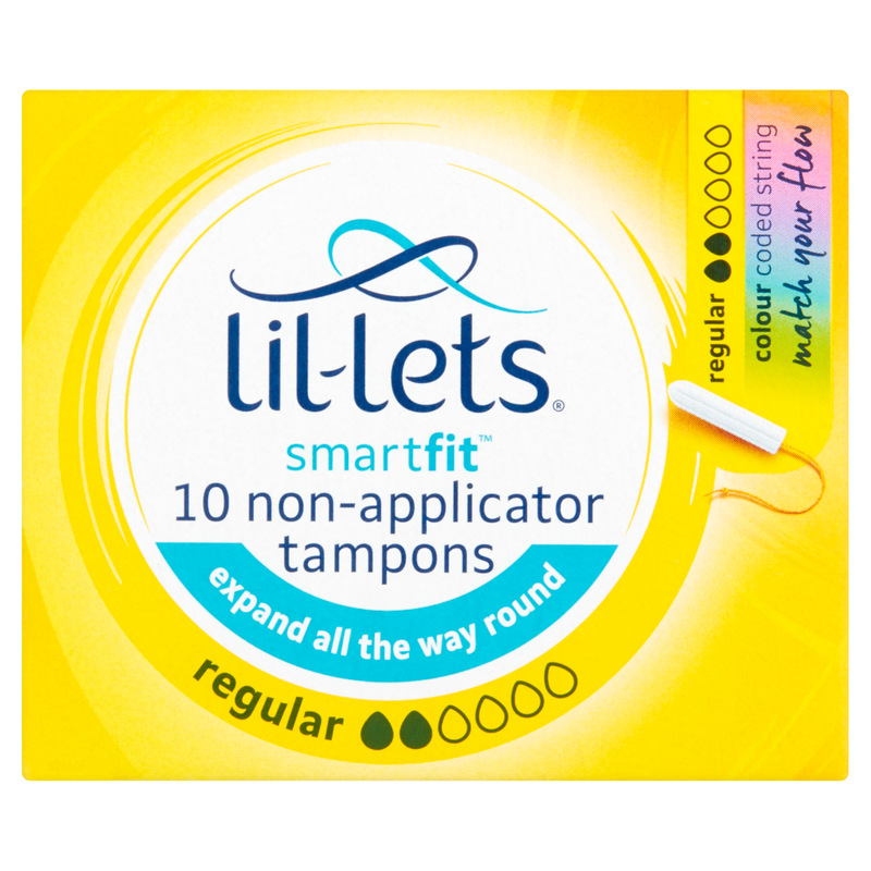 Smartfit 10 Non-Applicator Tampons Regular 10 Pads