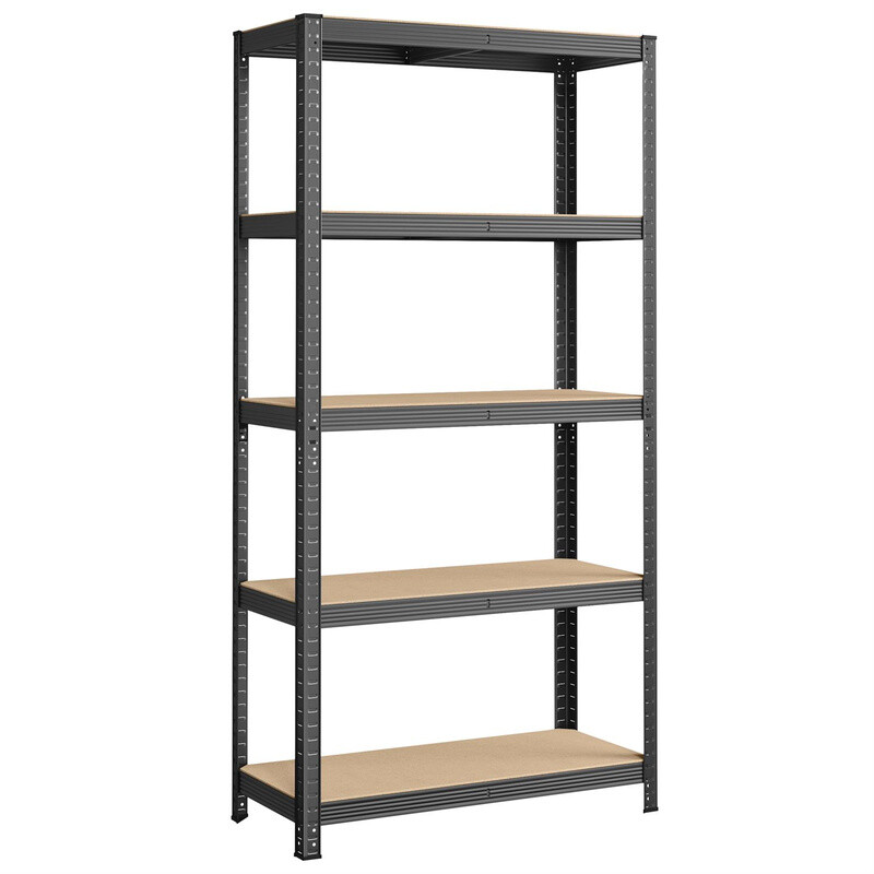 Songmics Shelving Heavy Duty 5 Shelves Grey/Natural 40x90x180cm 2pcs