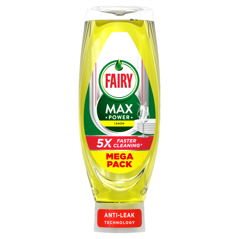 Max Power Washing Up Liquid Lemon 730ml