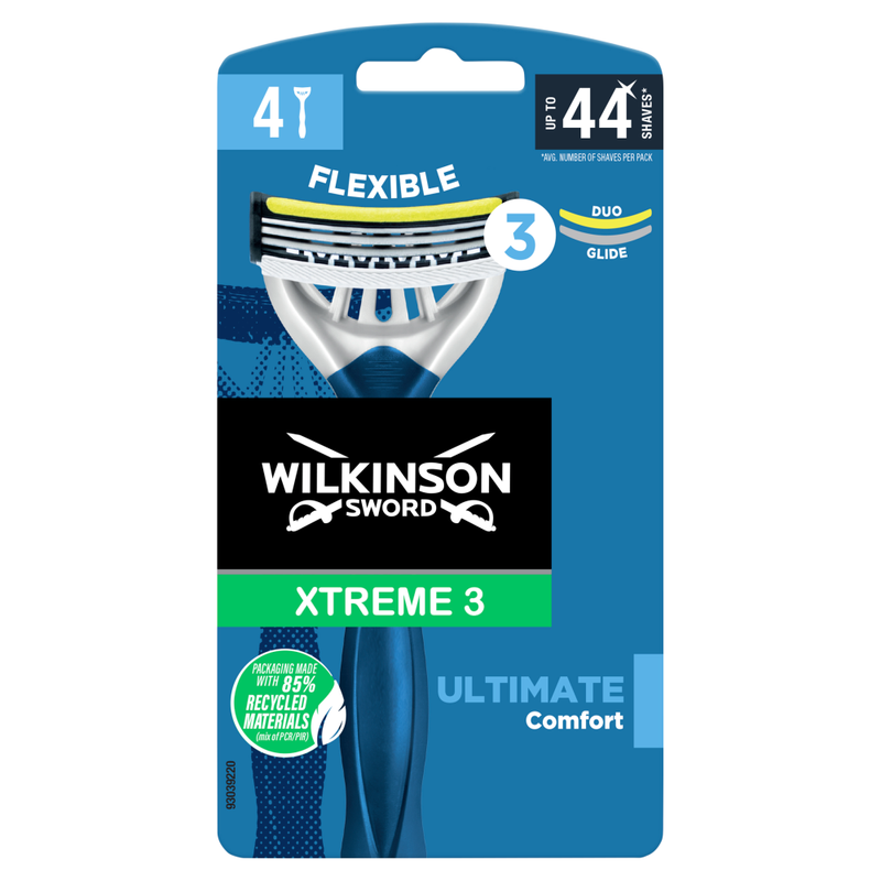 Xtreme 3 Ultimate Comfort Men's Disposable Razors x4