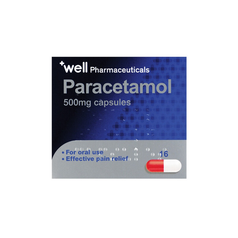 Paracetamol Pain Relief Caplets 500 mg - 16 Caplets