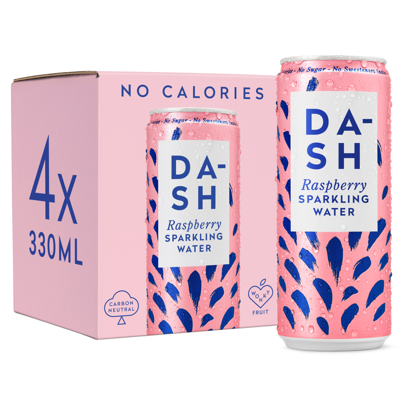 Water - Sparkling Water Infused With Wonky Raspberries Multipack - 4 X 330ml
