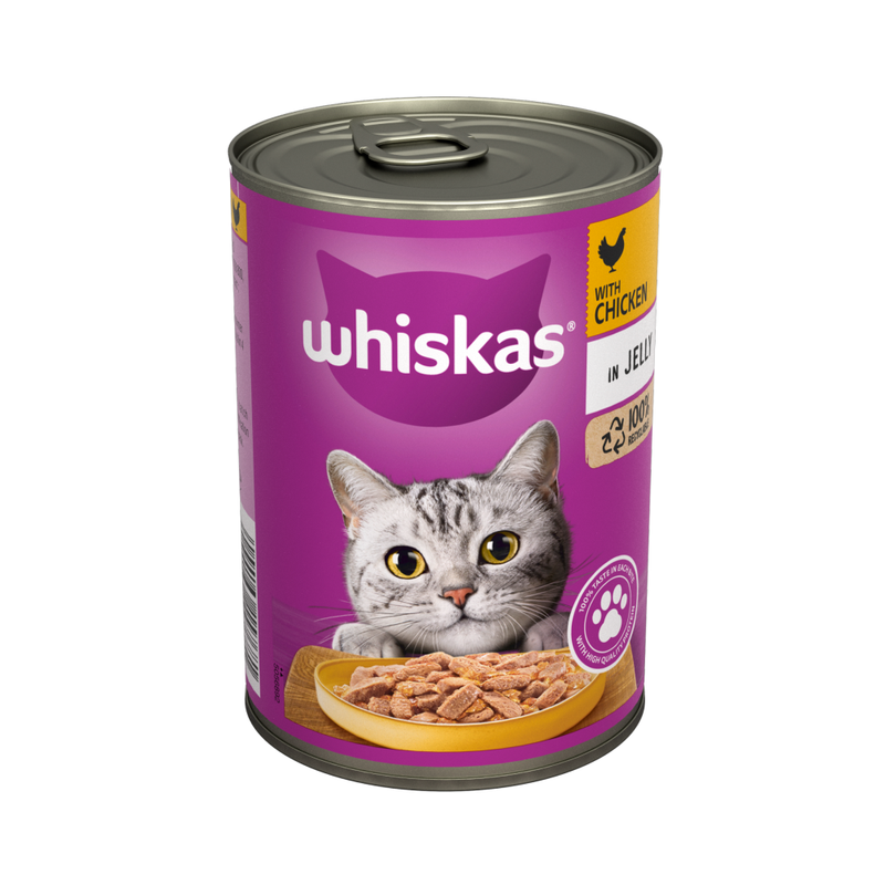 Adult Wet Cat Food Chicken in Jelly Tin 400g