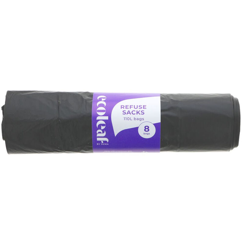 110L Refuse Sacks 8 Bags Roll 46x74x99cm