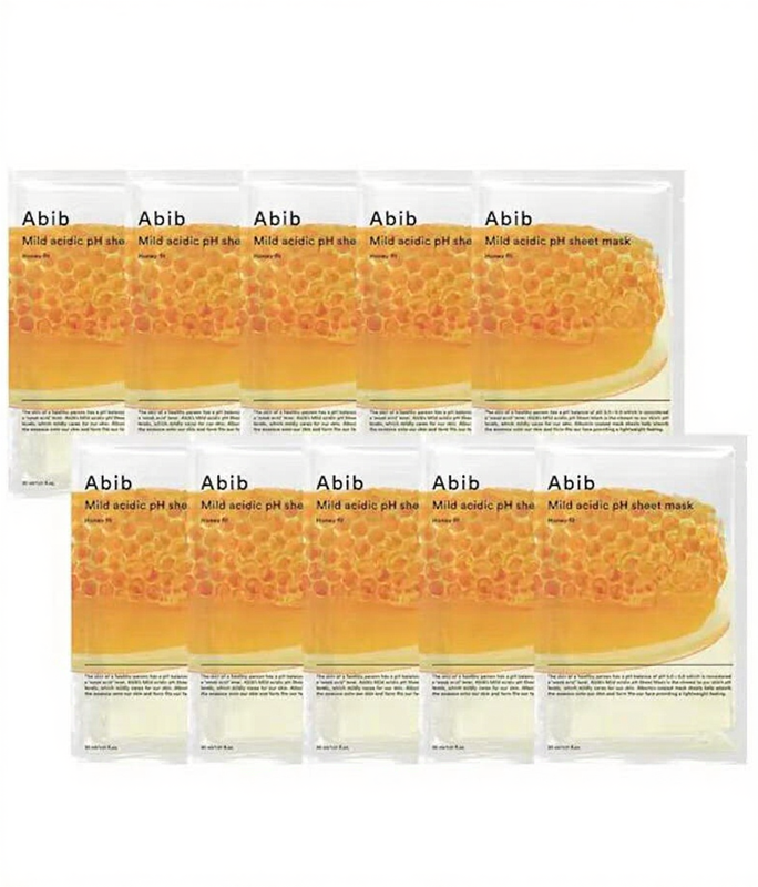 ABIB Mild Zuur PH Sheet Masker Honing Pasvorm 10st Honing