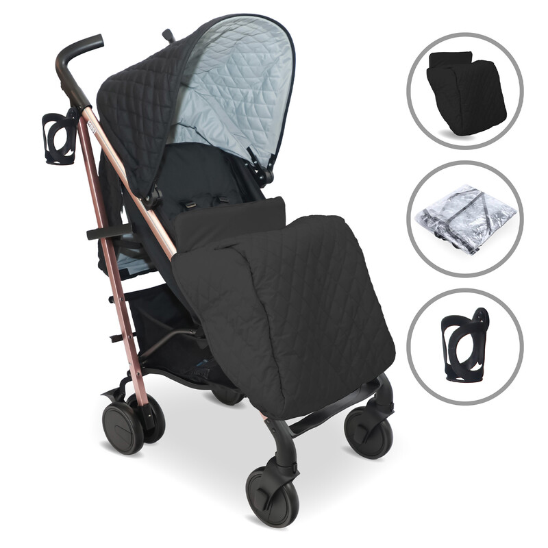 MB51 Plus Stroller Quilted Black
