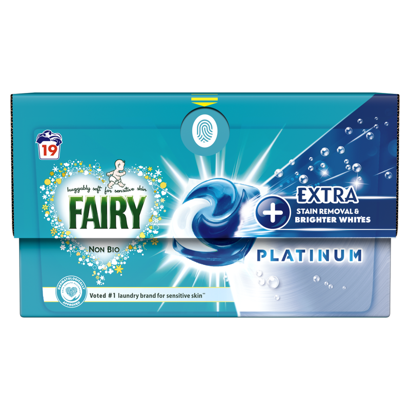 Non Bio PODS Washing Liquid Capsules 19 Washes , Platinum