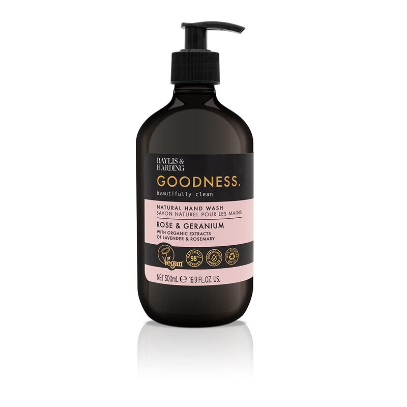 Goodness Rose & Geranium Natural Hand Wash 500ml