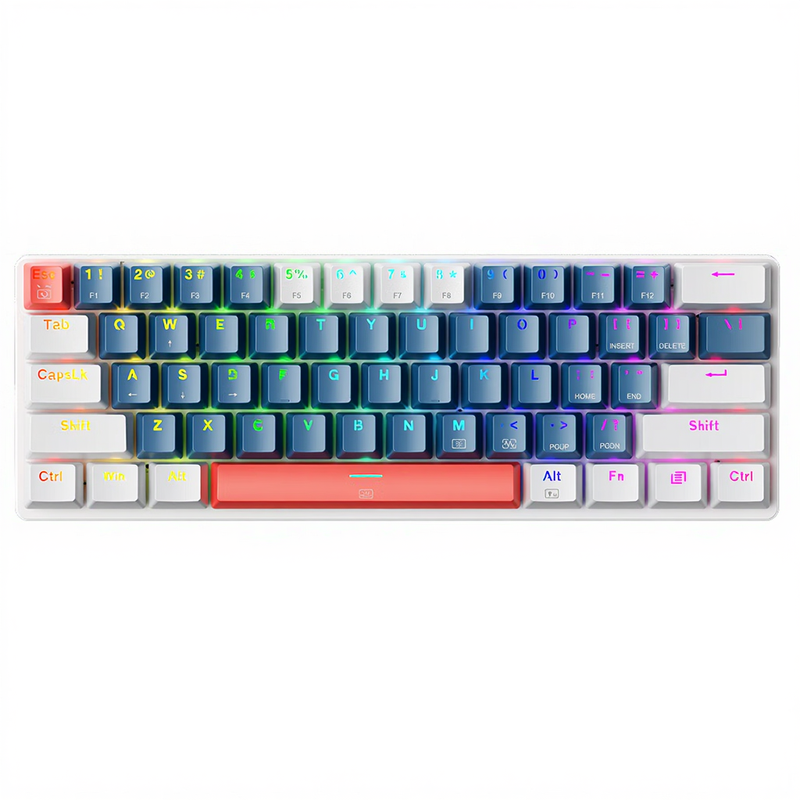 Machenike K500-B61 60% mechanical wired keyboard, US QWERTY layout, brown switch, RGB