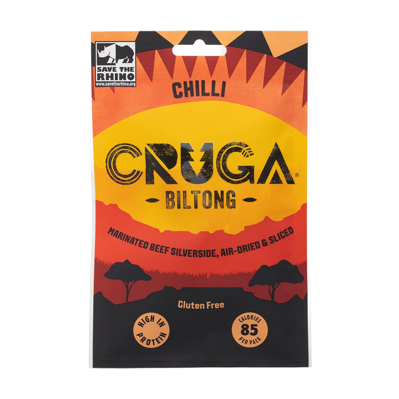 Cruga Chilli Beef Biltong 25G