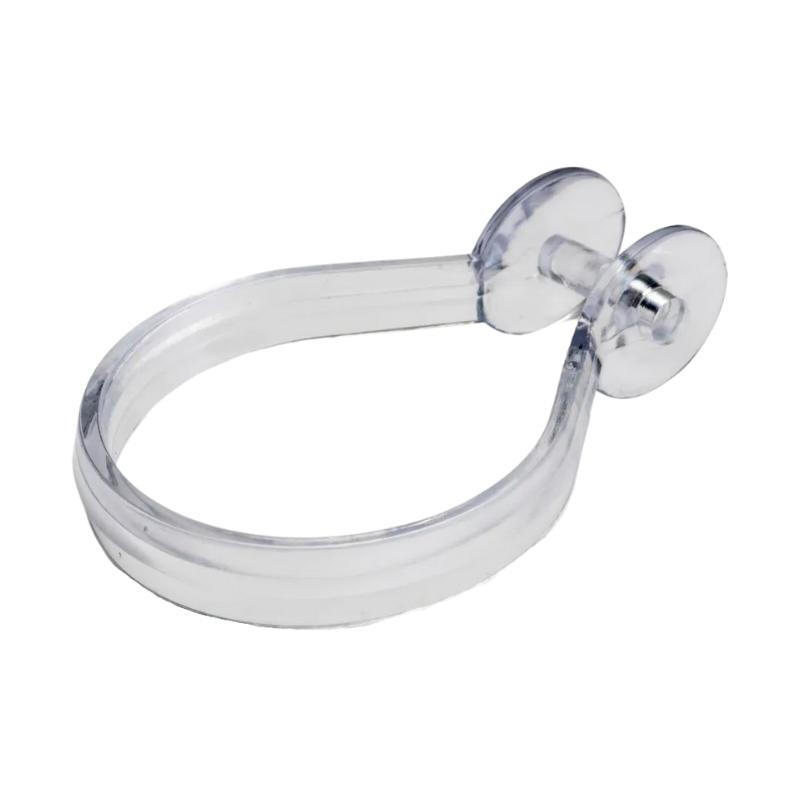 Shower Curtain Rings Button Type Chrome 12pcs