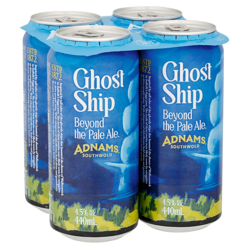 Adnams Orange/Golden Ghost Ship 4Pk - 4.5% 4X440ml