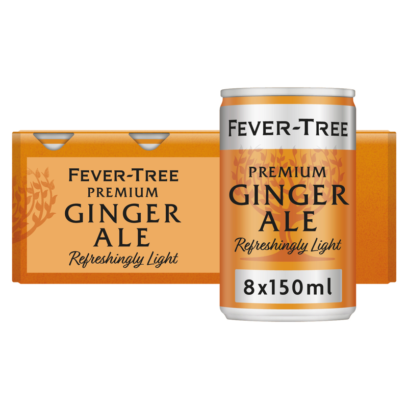 Fever - Tree Refreshingly Light ginger Ale 8X150ml