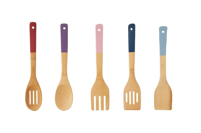 5pc Assorted Bamboo Kitchen Utensil Set