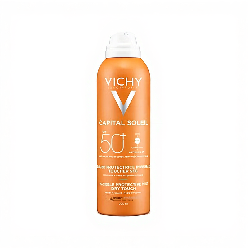 Vichy Capital Soleil Unsichtbarer Hydratisierender Nebel SPF50 200ml Sonnenspray