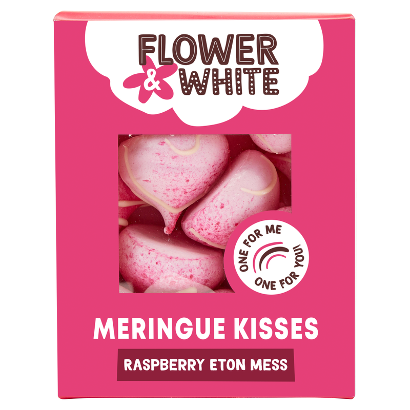 Raspberry Eton Mess Meringue Kisses 100g