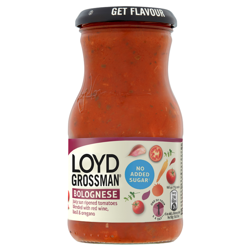 Loyd Grossman Red Bolognese No Added Sugar 350G