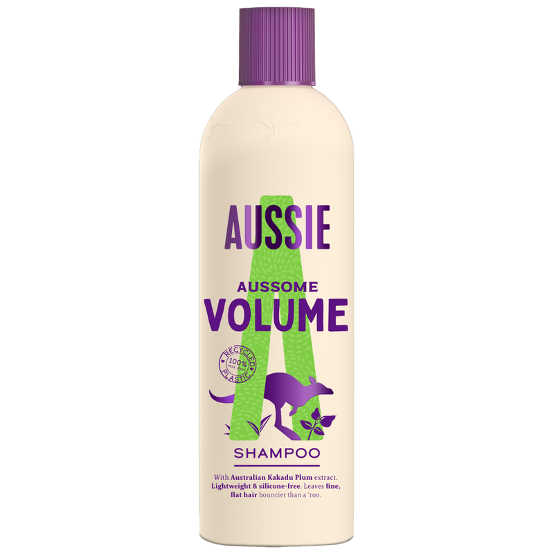 Aussome Volume Shampoo - Vegan - Brings Fullness & Bounce Back To Fine & Flat Hair, 3