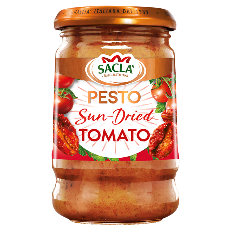 Sacla Italia Sun-Dried Tomato Pesto 190G