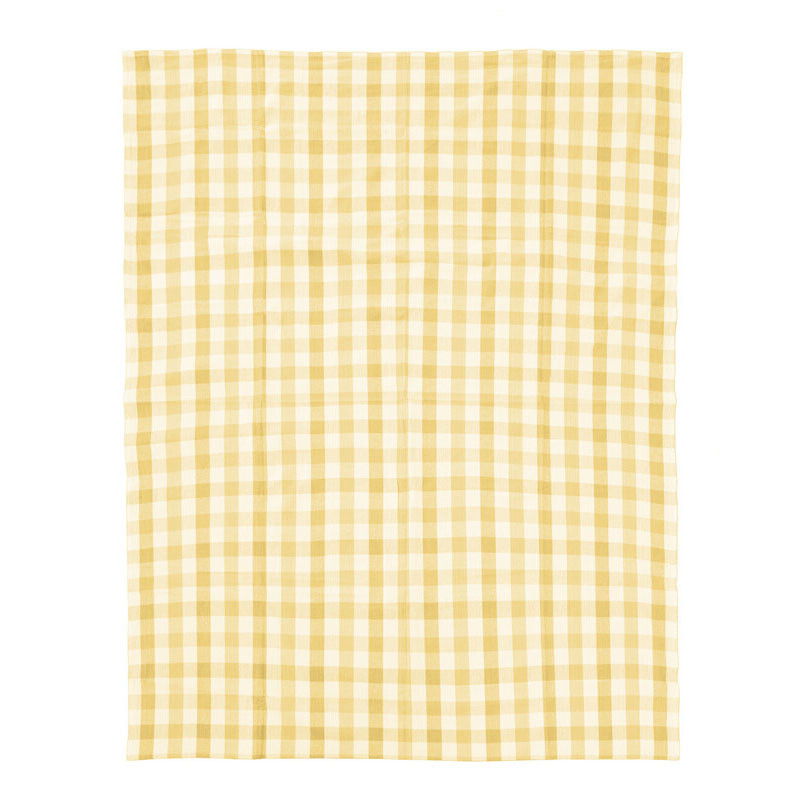 Tablecloth Thread & Loom Check Yellow 140x180cm
