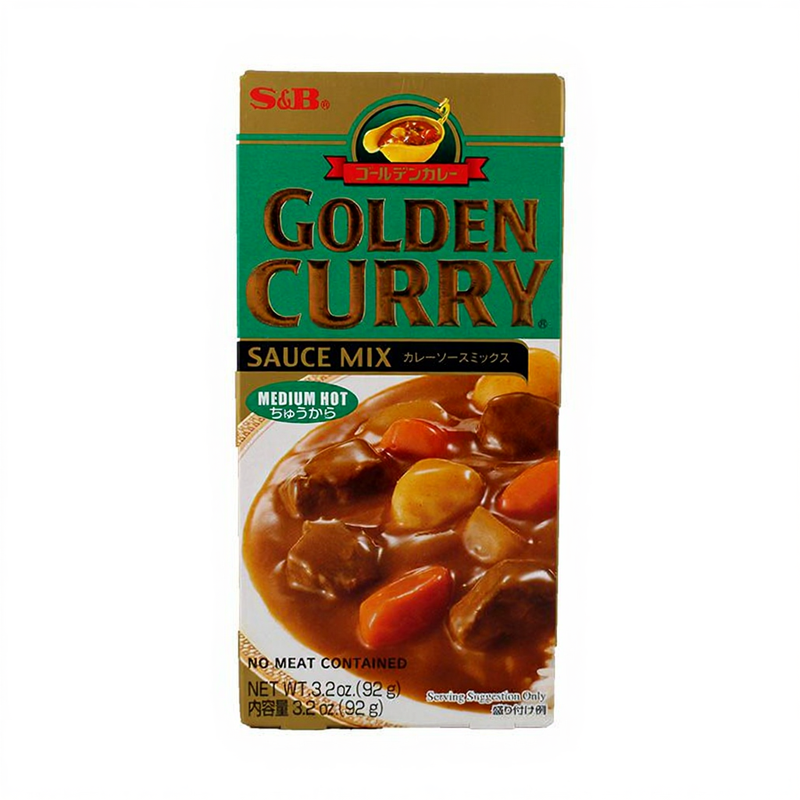 Sauce Curry Doré S&B 92 g Mélange à Curry Japonais Épicé Moyen