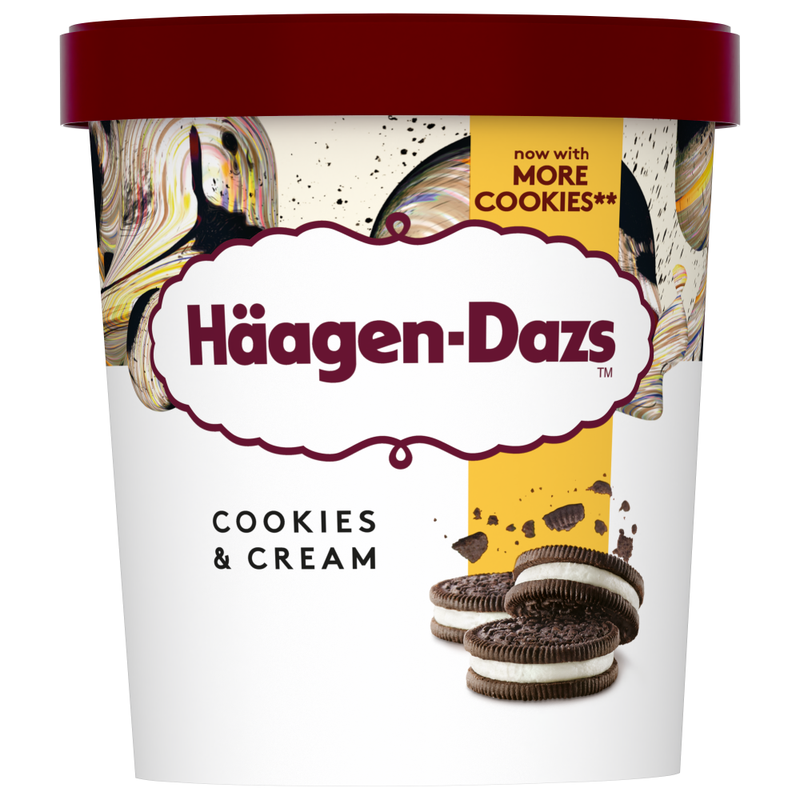 Haagen Dazs Cookies & Cream Ice Cream 460ml