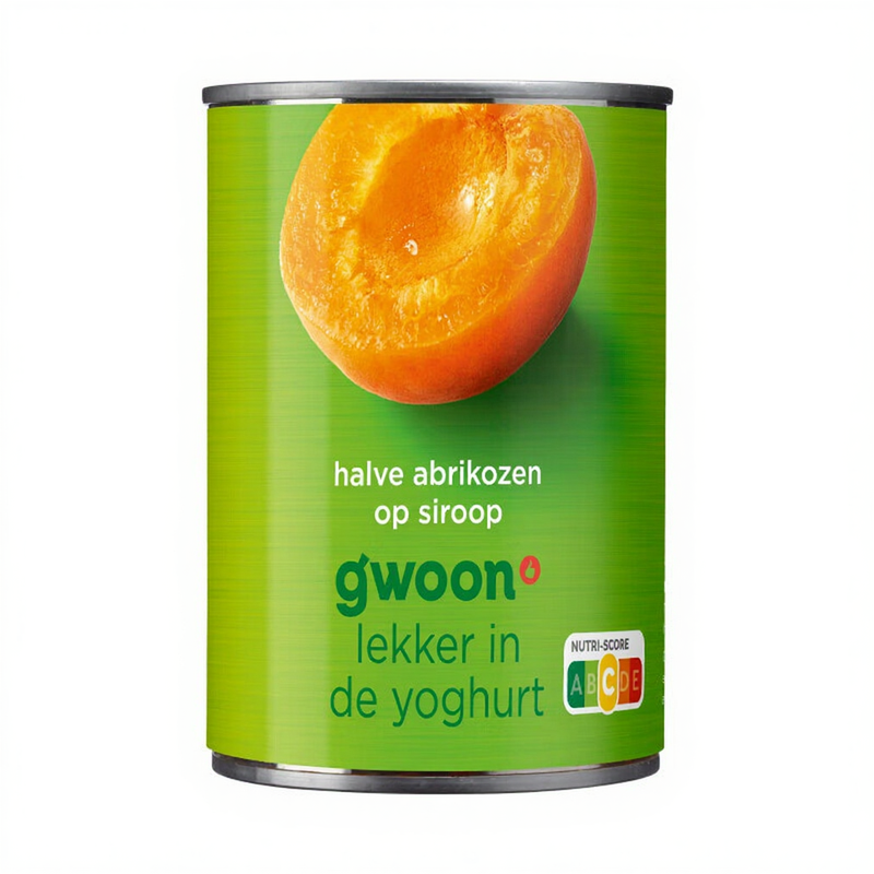 G'woon Halve Abrikozen op Siroop - 425 g