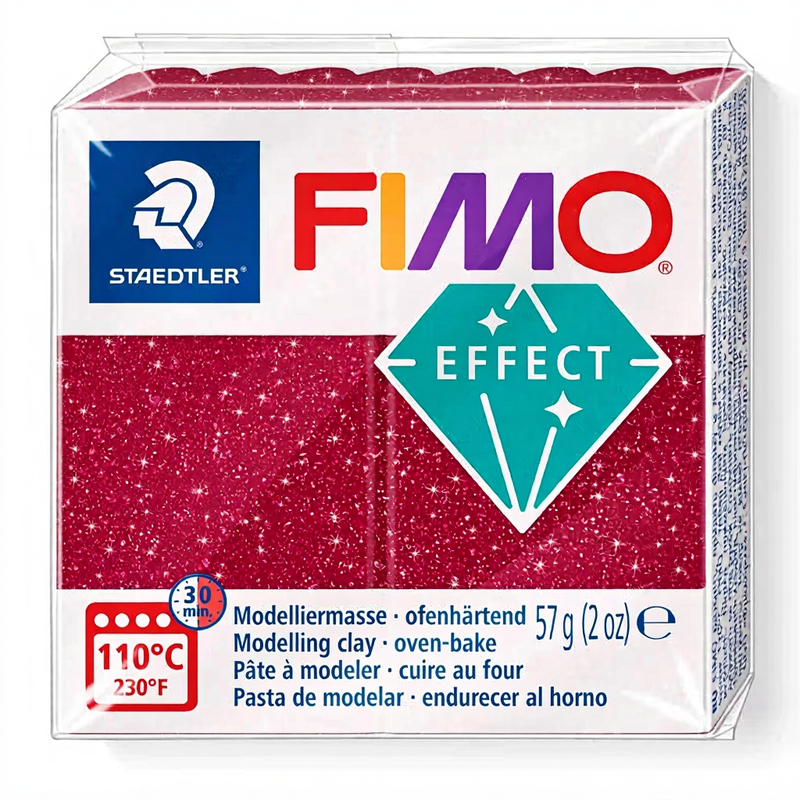 FIMO® effect 8010 Standardblock Galaxierot, 57g