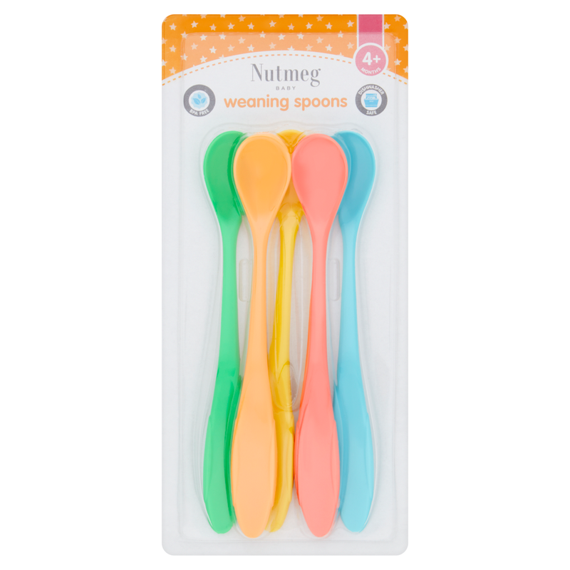 Baby Weaning Spoons 4+ Months 5 Pack