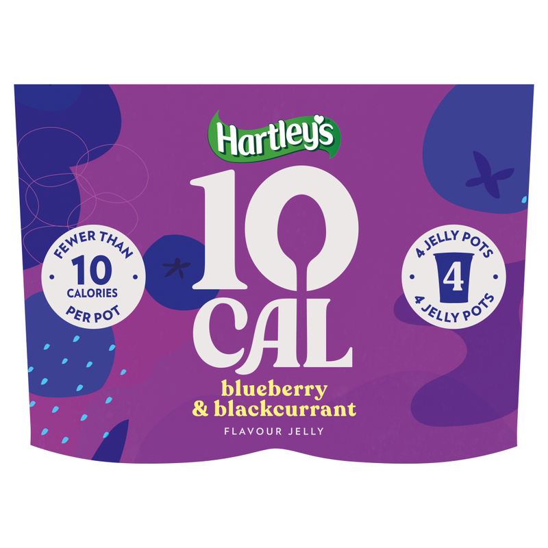 Hartley's 10 Cal Blackcurrent Jelly 4 x 175g
