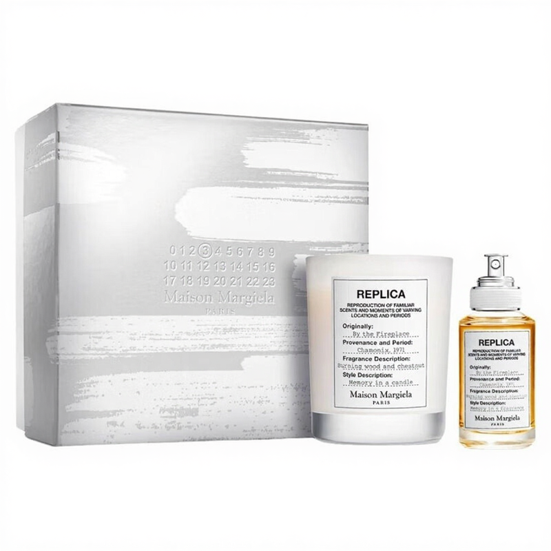 Maison Margiela Replica By The Fireplace Giftset (Parfum 30ml+geparfumeerde kaars 165g)
