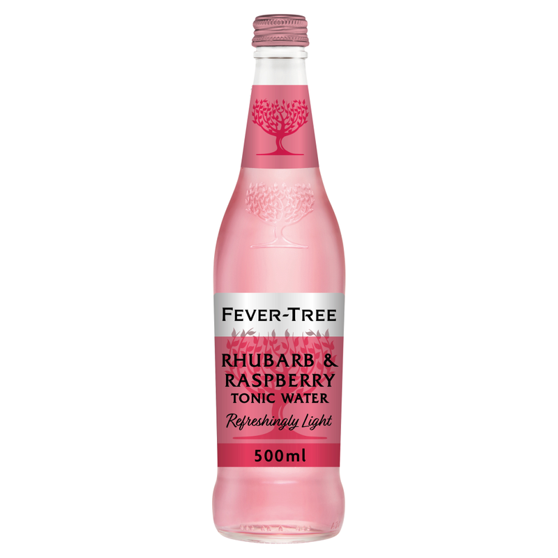 Refreshingly Light Sweet Rhubarb & Raspberry Tonic Water 500ml