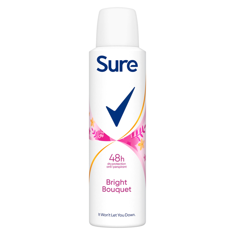 Sure Anti-Perspirant Aerosol Bright Bouquet 150Ml