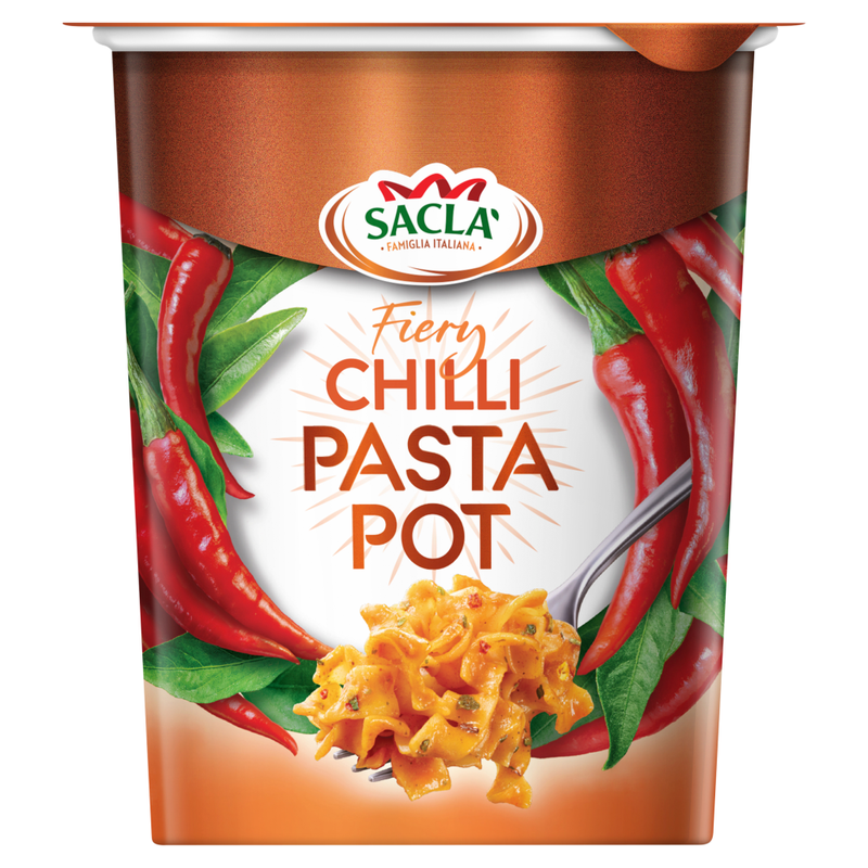Sacla Sacla' Fiery Chilli Pasta Pot 80G