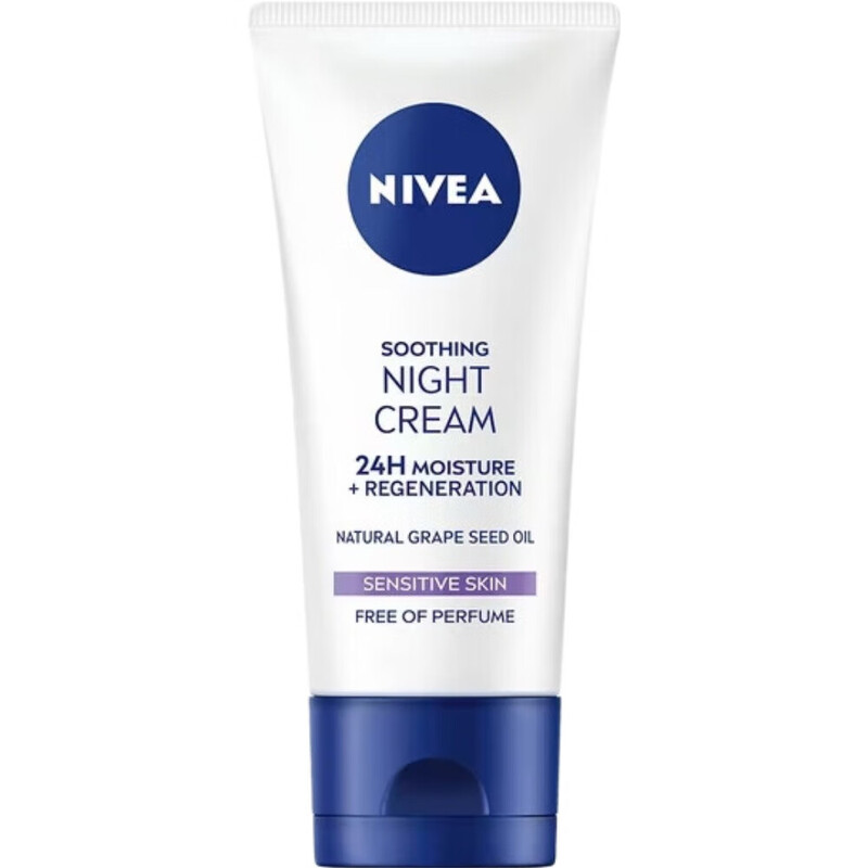 Night Cream Face Moisturiser For Sensitive Skin 50ml