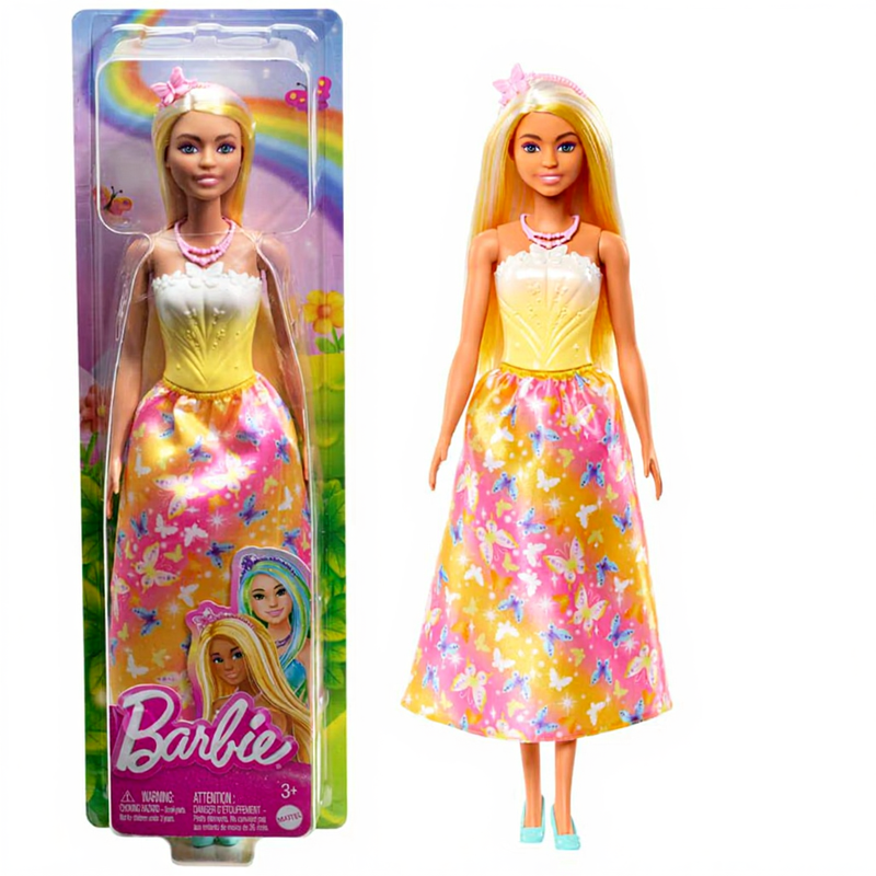 Barbie Koningin van de Zeemeerminpop - Geel, Tiara geïnspireerd op de oceaan