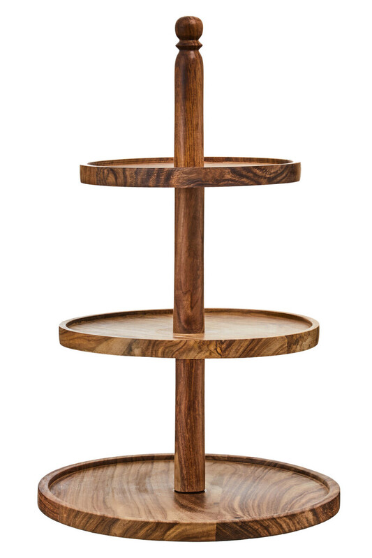 Sheesham Wood Three Tier Cake Stand