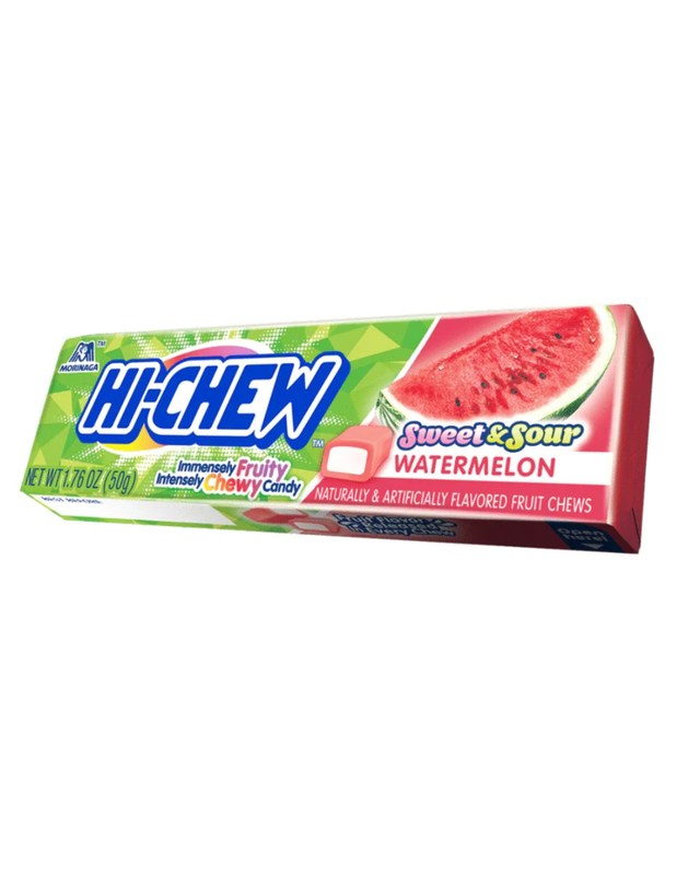 Hi-Chew Chewy Fruit Candy - Sweet & Sour Watermelon Flavour 50g