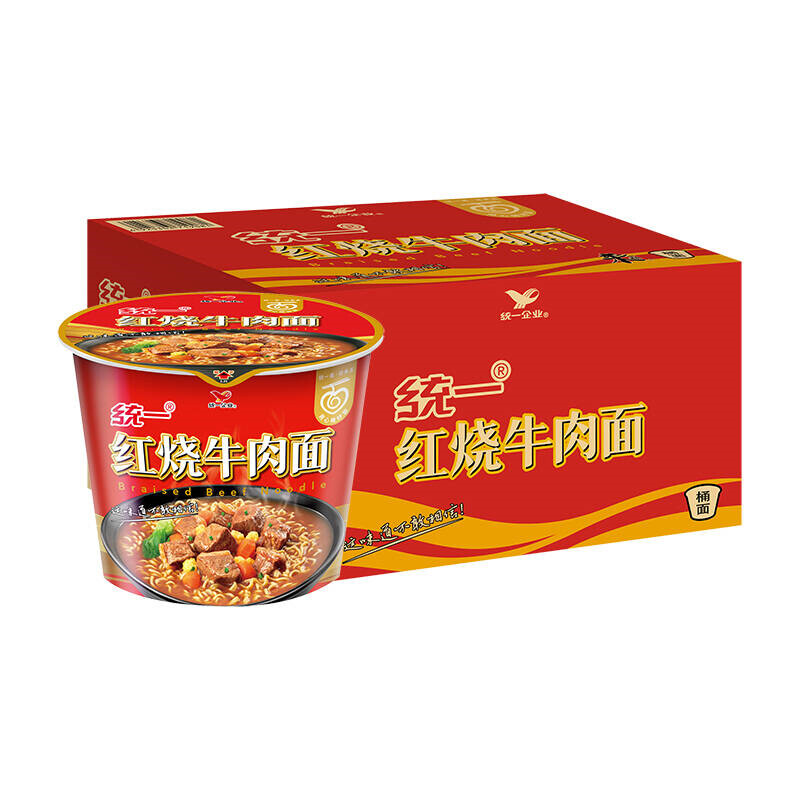 Uni-President Unif Noodles (Bowl) - Roasted Beef 110G (Box Of 12)