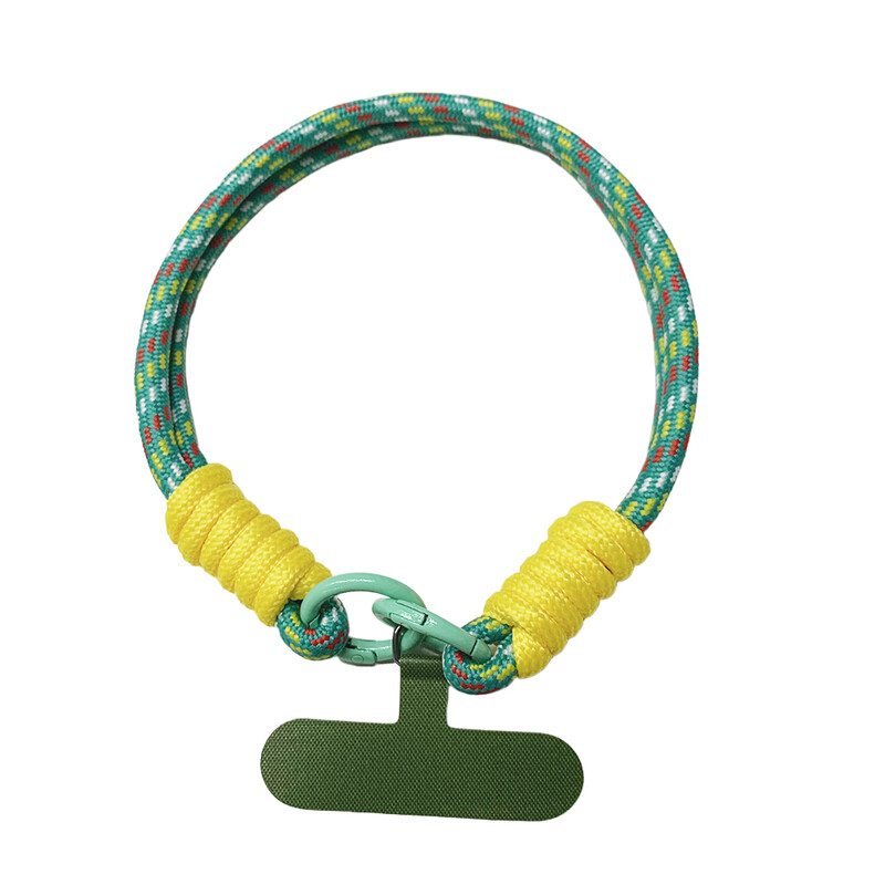 F1 Anti-theft Phone Wrist Lanyard - Green/ Yellow