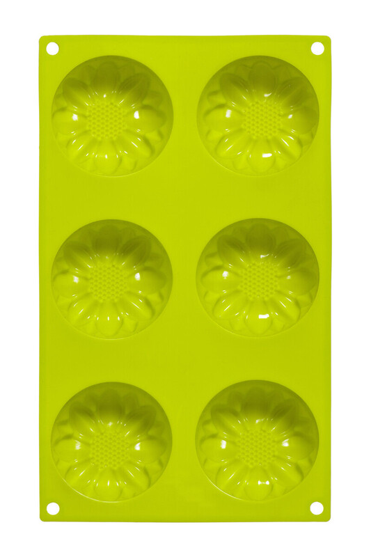 Essentials By Premier Green 6 Daisy Lime Cake Mould