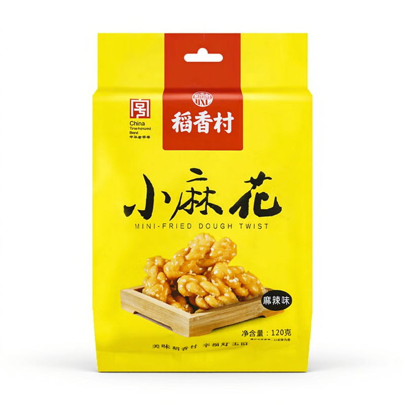 Dao Xiang Cun kleine gefrituurde deegtwists met sichuanpeper-pittige smaak 120 g
