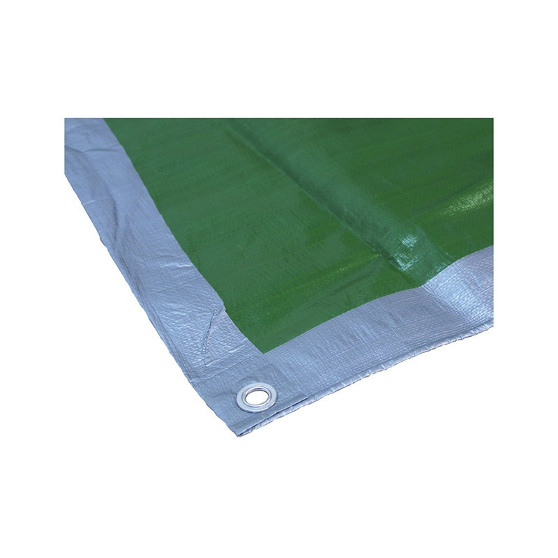 Tarpaulin Green / Silver 5.4 X 3.6M (18 X 12Ft)