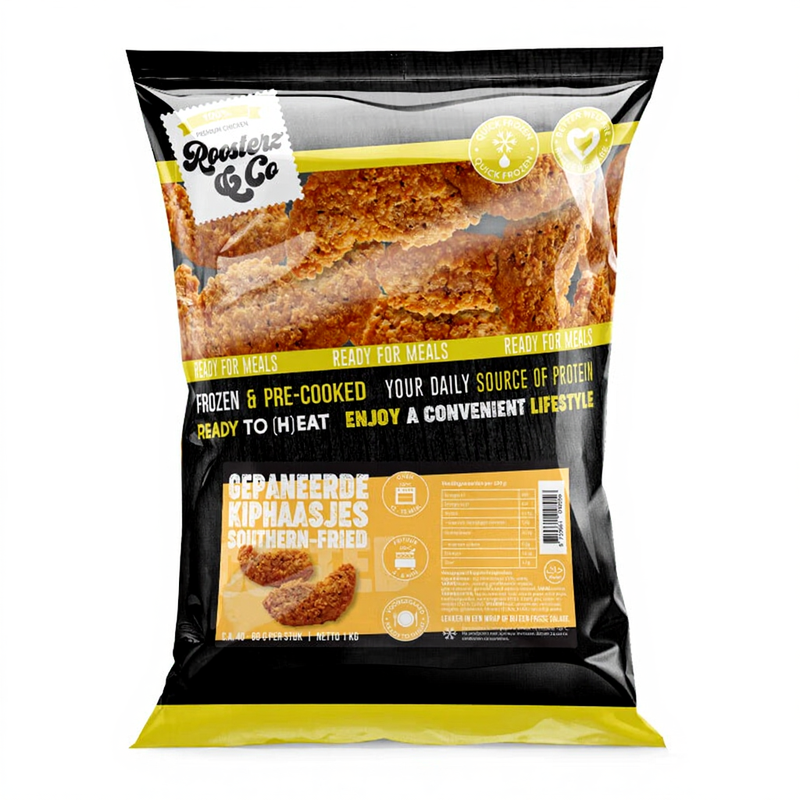 Roosterz&Co Hähnchenfiletstreifen nach Südstaaten-Art, paniert 1kg